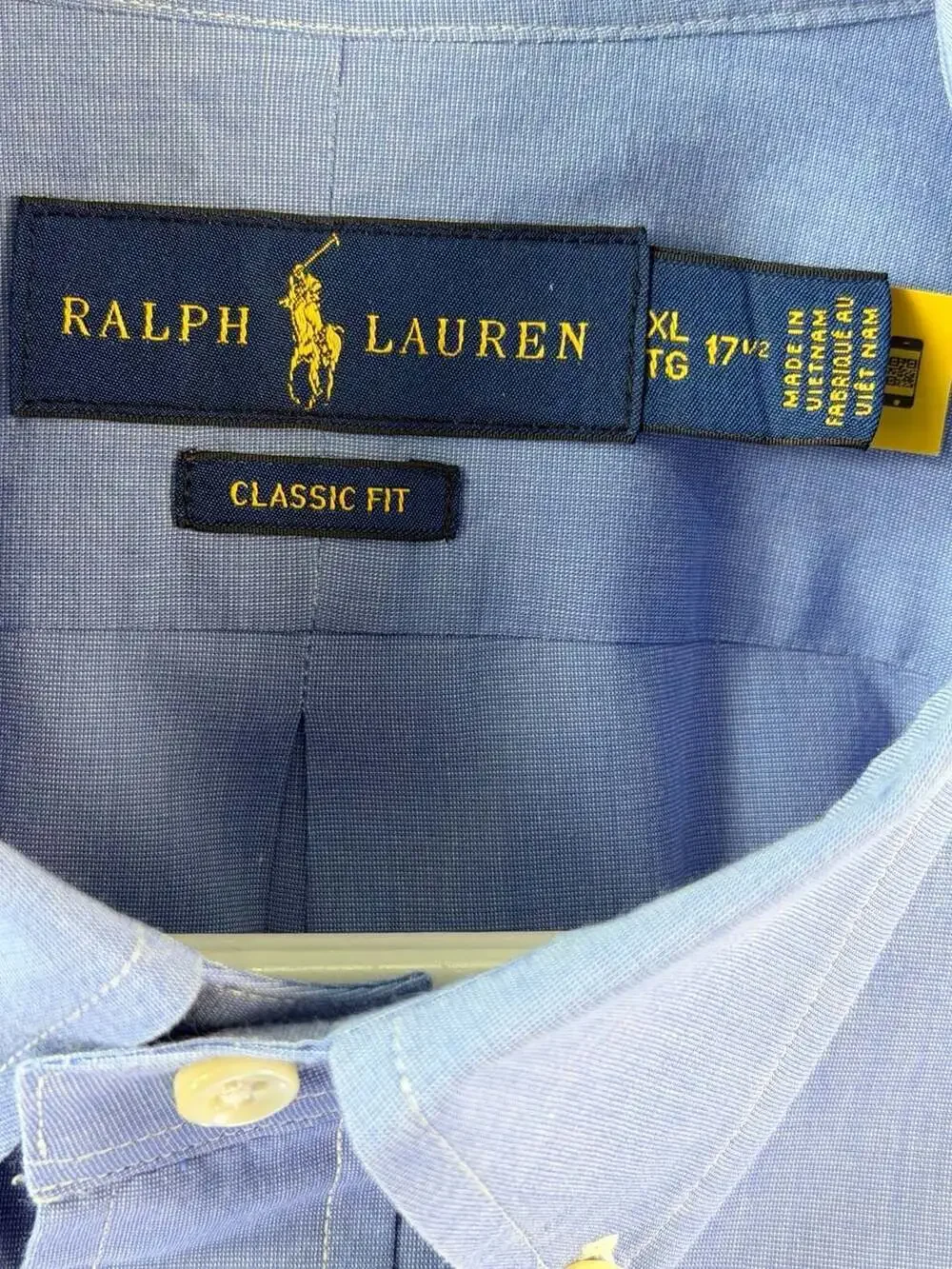 Polo Ralph Lauren Men's Classic Fit Blue Long Sleeve Button-Down Shirt